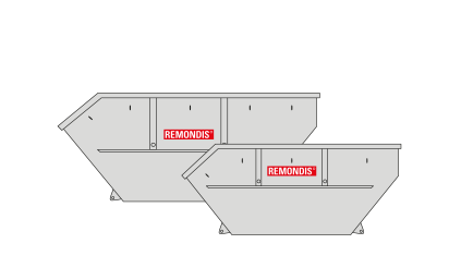 Offene Absetzcontainer