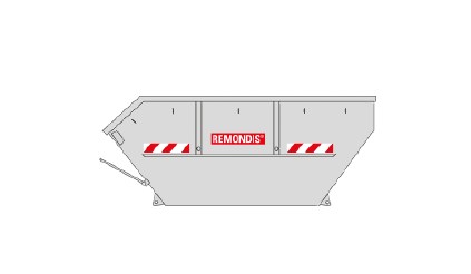 Absetzcontainer mit Heckklappe
